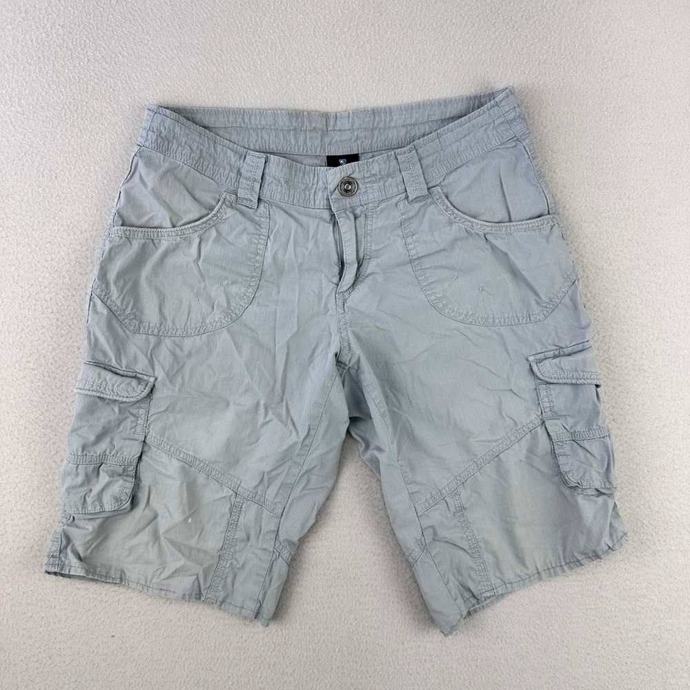 Kuhl Kontra Shorts 11" Womens 4 Grey Cargo Utility Hiking Outdoor Gorpcore - Picture 1 of 8